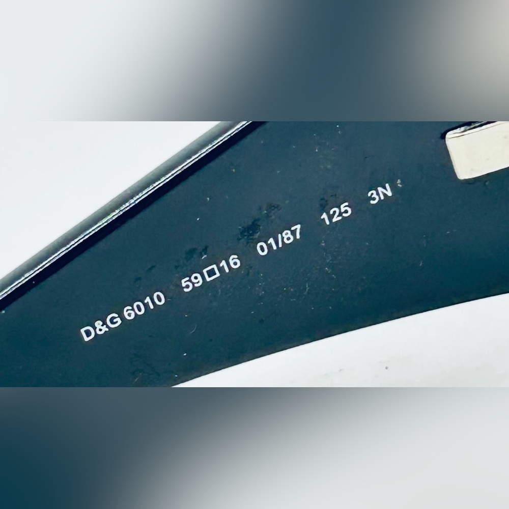 Dolce & Gabbana D&G 6010 Black Oval Sunglasses Frames - Picture 8 of 8